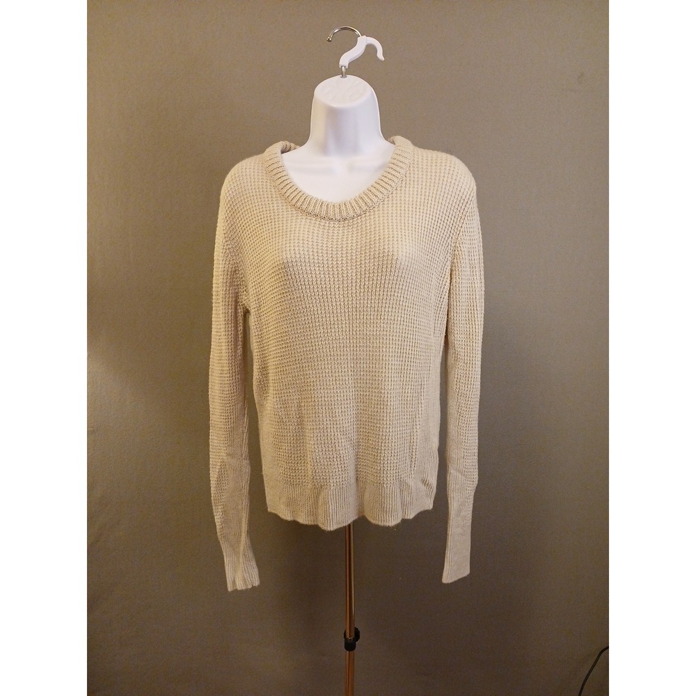 Converse Beige Sweater One Star Medium knit Woman Unisex